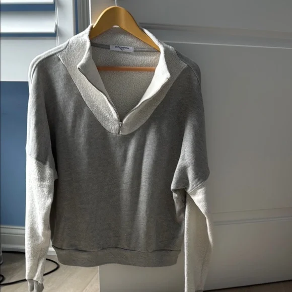 perfectwhitetee Gray and Cream Hoodie - Picture 2 of 4